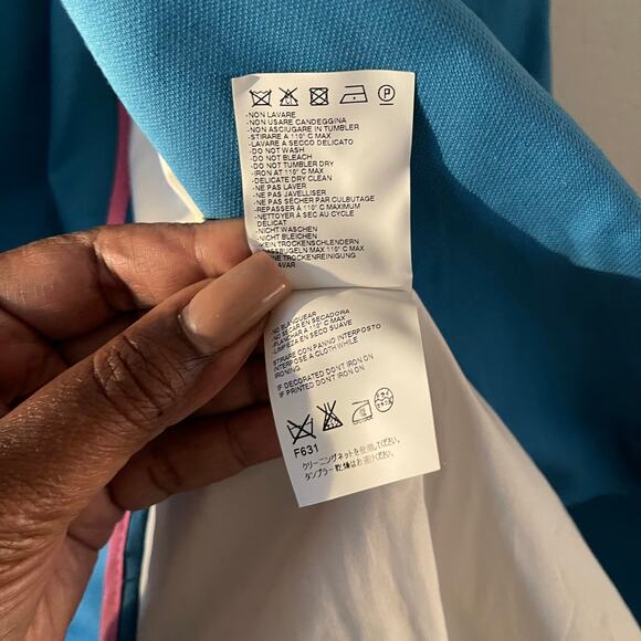 DSQUARED2 Single Button Fitted Blazer Womens 8 Blue Feminine Trendy Casual Chic - Picture 9 of 11